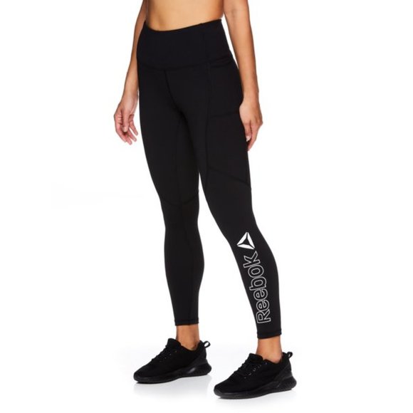 Reebok Essential Highrise Ankle Length Leggings with Pockets, 25" Inseam - Picture 3 of 4